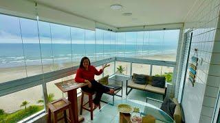 Belíssimo apartamento  PORTEIRA FECHADA  Frente Mar   Praia Grande