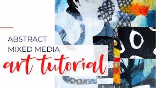 Art Journal Tutorial - Abstract Mixed Media Painting  #arttutorial #mixedmedia #abstractpainting