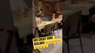 Her card declined at this famous nyc restaurant #restaurant #shorts