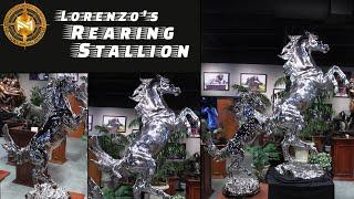 Lorenzo's Rearing Stallion - Treasure Investments Corp & Foundry Michelangelo