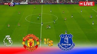 LIVE : Manchester United vs Everton | Premier League 24/25 | Full Match | PES Game Simulation