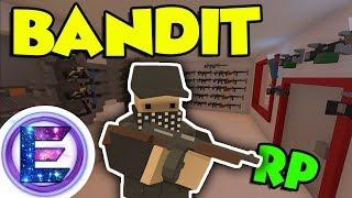 Bandit Roleplay - I've Robbed a lot of people even Admins - Armed Robbery - Unturned RP