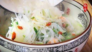 冬天喝一碗萝卜丝汤浑身舒坦｜Delicious Shredded Daikon Soup｜尚食厨房