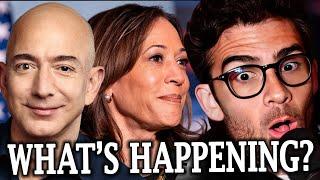 Bezos FORCES Washington Post To REJECT Endorsing Kamala Harris | Hasanabi Reacts