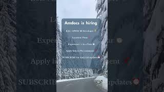 Amdocs is #hiring #job #pune #banglore
