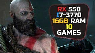 RX 550 2GB + I7 3770 | Test In 10 Games