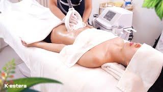 Belly intensive massage with machine, How to make a slim bellyㅣK-beauty, ASMLㅣK-estera