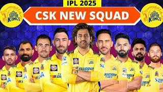 IPL 2025 | Chennai Super Kings 2025 Squad | CSK New Players 2025 | CSK Team 2025 Players List