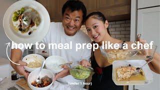 EASY + healthy meal prep ideas with my chef dad!