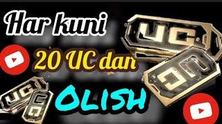 HAR KUNI 20 UC OLISH. #har_kuni20uc #tekin_uc_olish #pubg_free_uc