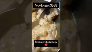 Rich Creamy Mushrooms@vcvlogger3688 #youtubeshorts #shortvideo #foodlover #mushroomrecipe#cheflife