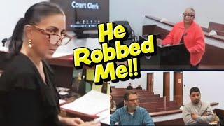 Savvy Widow Claims Her Painter Stole Her Jewelry....Judge Decides!!