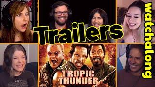 The Trailers | Opening of Tropic Thunder (2008) Realtime First Time Movie Reactions