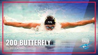 Bella Sims Takes Victory in Women's 200 Butterfly | 2022 Speedo Winter Junior Championships West