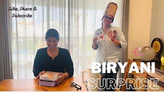  SURPRISED with HOMEMADE BIRYANI by ABHI! | Just Like Amma️ || Amrutha Suresh || Abhirami Suresh