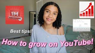 HOW TO GROW ON YOUTUBE! 10 BEST TIPS