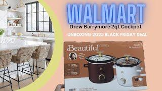 Unboxing 2qt Crockpot Beautiful by Drew Barrymore Walmart Black Friday