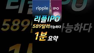 리플 기업상장이 목적이 아니다! IPO의 숨은 의미!