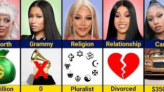 Comparison: Nicki Minaj vs Doja Cat vs Cardi b vs Megan Thee Stallion