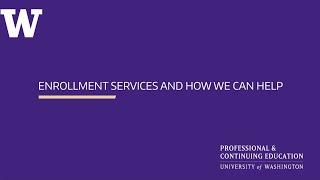 The UW Professional & Continuing Education’s Enrollment Services Team