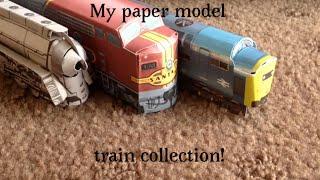 My paper model train collection! pt 1