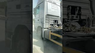 #Trailer Track Loaded of Cement#amazingdriver#drivesafely