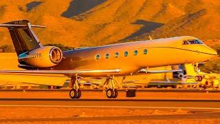 (4K) Stunning Private Jet Action at Scottsdale | Plane Spotting [KSDL/SCF]