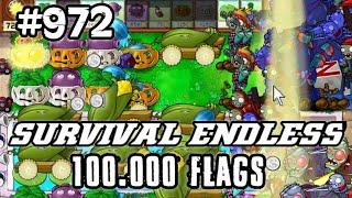 Plants vs Zombies Survival Endless 100000 Flags Part 972 | 19420 - 19440 Flags