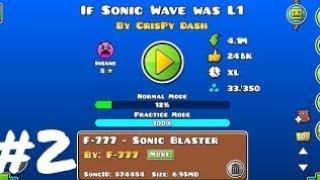  If Sonic wave was L1 12% #2 (insane 8/demon)  geometry dash