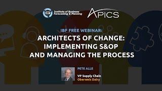 Implementing S&OP and Managing the Process