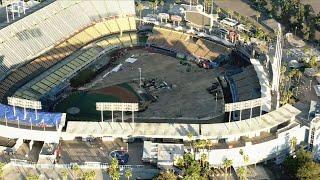 Major renovations underway at Dodger Stadium