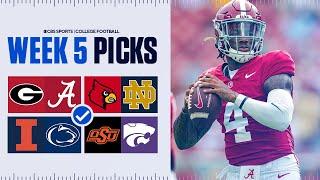 Expert Picks for EVERY Top 25 game in College Football [Full Week 5 Predictions]