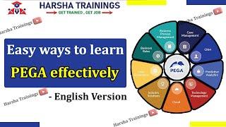 Easy Ways to Learn PEGA Effectively - English Version || Harsha Trainings