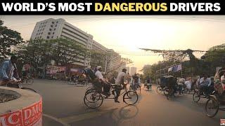 World’s Most Dangerous Drivers in  | Bangladesh - The Nawabpur Road in Dhaka | Bangladesh 2023 | 4k