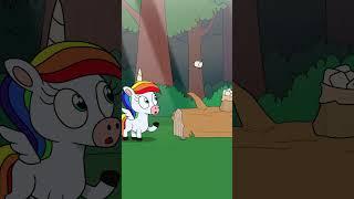 UNICORN FIRST MEETS GIRL! (Animation Meme) #boyanddragon #shorts