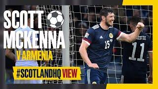 Scott McKenna powers in a header for first Scotland goal | Scotland 2-0 Armenia | #ScotlandHQ View