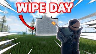 CONTROLLING THE SERVER ON WIPE DAY | Fallen Survival | Roblox
