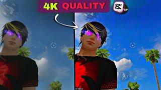 CAP CUT TUTORIAL || 4K QUALITY FREE FIRE || HOW TO CAP CUT TUTORIAL 4K QUALITY FREE FIRE