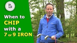 IMPROVE YOUR SHORT GAME GOLF - Difference between a Chip with a 7 iron and 9 iron