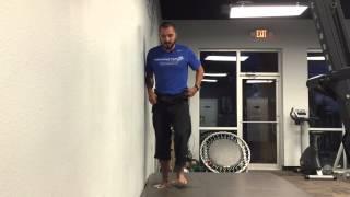 Standing Glute Medius Exercise perfect to prime Runners - Wall Push