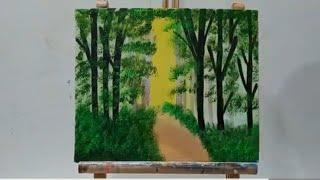 Green Forest Painting | Time-Lapse