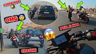 Crazy Close Calls | Police Shocked  | RC 390 Almost Crashed