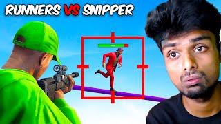 RUNNERS Vs SNIPPER - GTA 5 Funny Moments - ROCKY Tamil Gaming