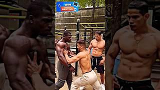 Bodybuilder angry For friends fighting each #motivation #reaction #sigma #fighting #gym #shorts