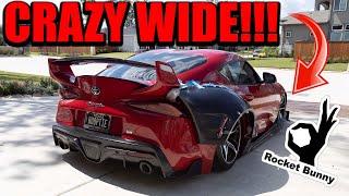 Rough Mock--Up Of The PANDEM WIDEBODY KIT On My Supra + HUGE ANNOUNCEMENT!!!