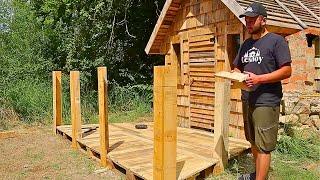 Man Builds a House with ABANDONED PALLETS in the Middle of the Forest | by @lesnoy_craft8607