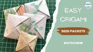 How to Make Quick and Easy Origami Seed Packets