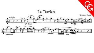 G.VERDI Traviata clarinet solo