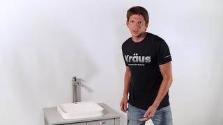 Kraus Installation Series – Semi-Recessed Bathroom Sink