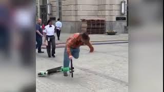 SCOOTER ACCIDENT - GUY FALLS HARD OFF A BIRD/LIME SCOOTER